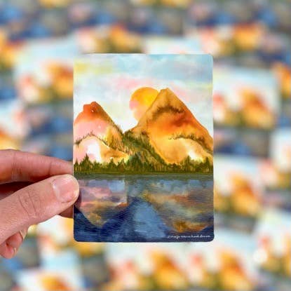 Autumn Mountains Sticker