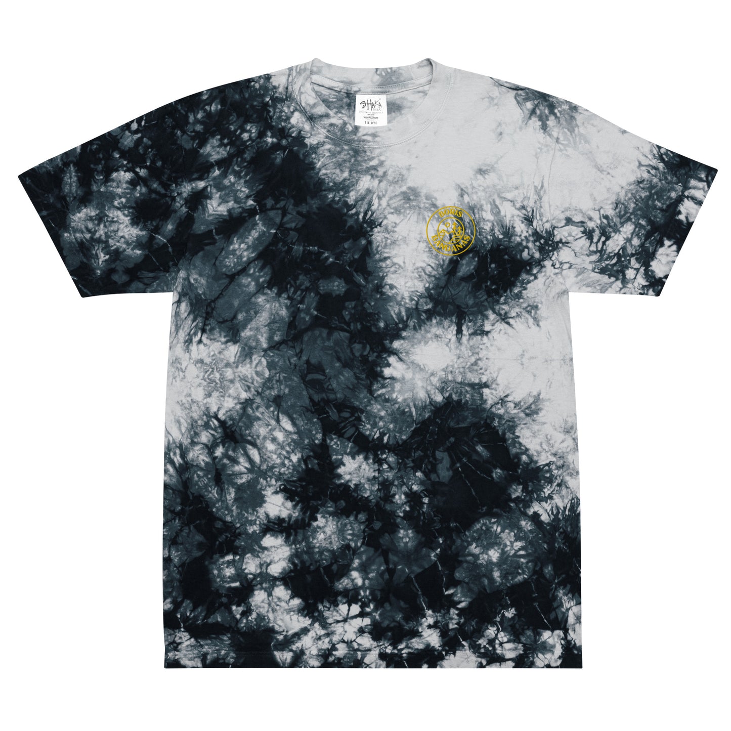 BB Embroidered Oversized Tie-Dye T-shirt