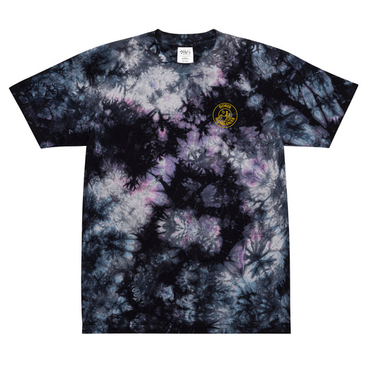 BB Embroidered Oversized Tie-Dye T-shirt