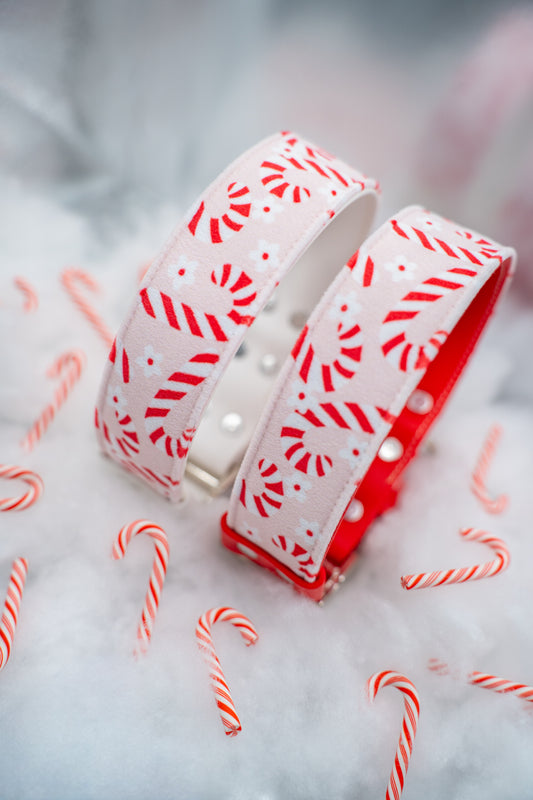 Peppermint Velvet Collar