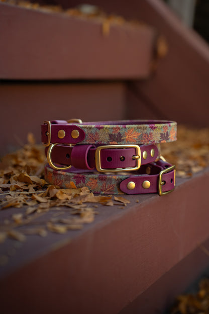 Maple Leaf Velvet Collar